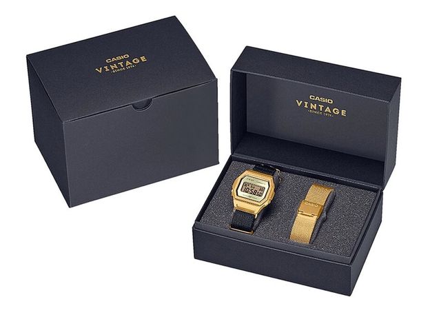 CASIO A1000MGN-9ER, Вариации товара: Позолота/Черный, фото 3 | Интернет-магазин оригинальных часов и аксессуаров