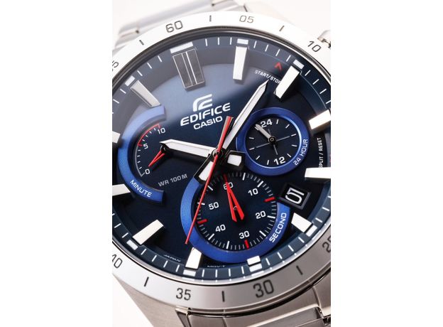 CASIO EFR-573D-2AVUEF, Вариации товара: Стальной/Синий, фото 2 | Интернет-магазин оригинальных часов и аксессуаров