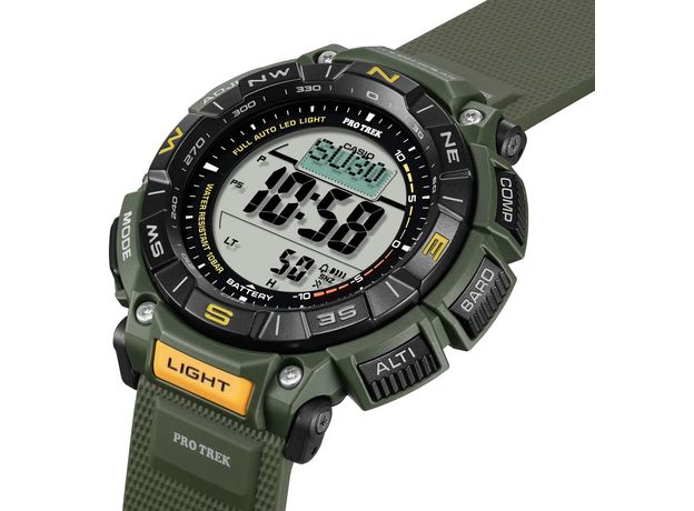 CASIO PRG-340-3ER, Варіант кольору: Чорний/Зелений, фото 2 | Интернет-магазин оригинальных часов и аксессуаров