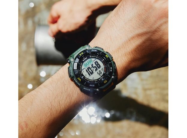 CASIO PRG-340-3ER, Варіант кольору: Чорний/Зелений, фото 6 | Интернет-магазин оригинальных часов и аксессуаров