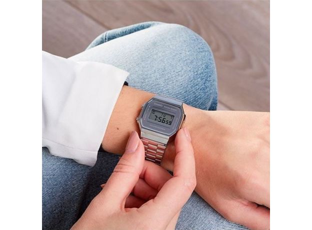 CASIO A168WEM-7EF, Вариации товара: Стальной/Серый, фото 2 | Интернет-магазин оригинальных часов и аксессуаров