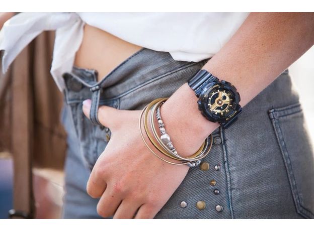 CASIO BA-110X-1AER, Вариации товара: Позолота/Черный, фото 2 | Интернет-магазин оригинальных часов и аксессуаров