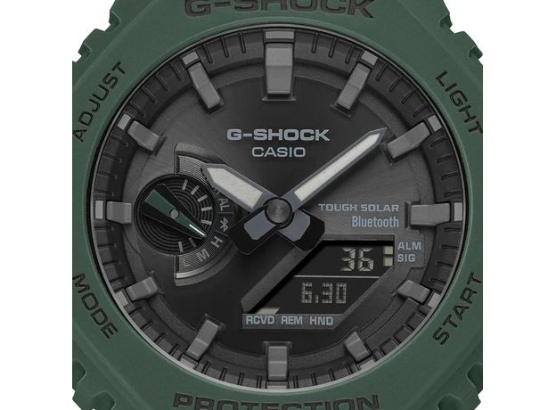 CASIO GA-B2100-3AER Bluetooth, Варіант кольору: Чорний/Зелений, фото 3 | Интернет-магазин оригинальных часов и аксессуаров