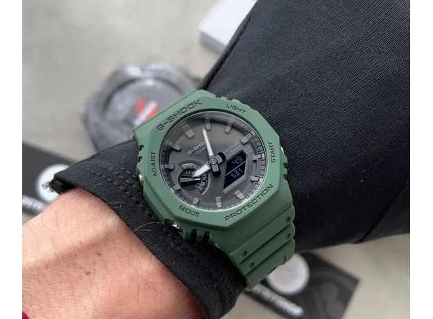 CASIO GA-B2100-3AER Bluetooth, Варіант кольору: Чорний/Зелений, фото 7 | Интернет-магазин оригинальных часов и аксессуаров