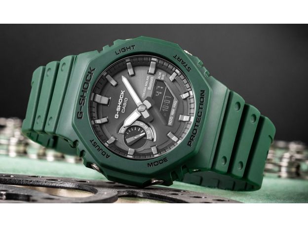 CASIO GA-B2100-3AER Bluetooth, Варіант кольору: Чорний/Зелений, фото 8 | Интернет-магазин оригинальных часов и аксессуаров