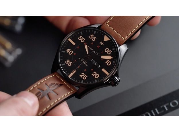 Hamilton H64705531 KHAKI AVIATION PILOT DAY DATE AUTO, фото 4 | Интернет-магазин оригинальных часов и аксессуаров