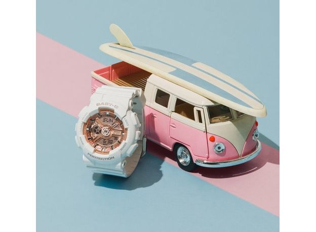 CASIO BA-110X-7A1ER, Варіант кольору: Позолота/Білий, фото 6 | Интернет-магазин оригинальных часов и аксессуаров