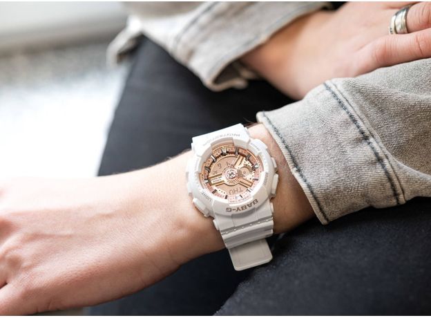 CASIO BA-110X-7A1ER, Варіант кольору: Позолота/Білий, фото 8 | Интернет-магазин оригинальных часов и аксессуаров