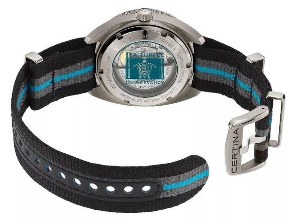 CERTINA C024.607.48.051.10 DS-2 SEA TURTLE CONSERVANCY EDITION TITANIUM, фото 6 | Интернет-магазин оригинальных часов и аксессуаров