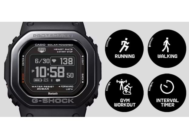 CASIO DW-H5600MB-1ER Smart-Bluetooth, Варіант кольору: Чорний/Чорний, фото 11 | Интернет-магазин оригинальных часов и аксессуаров