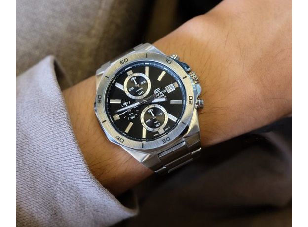 CASIO EFV-640D-1AVUEF, Вариации товара: Стальной/Черный, фото 2 | Интернет-магазин оригинальных часов и аксессуаров
