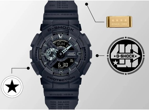 CASIO GA-114RE-1AER, Варіант кольору: Чорний, фото 9 | Интернет-магазин оригинальных часов и аксессуаров