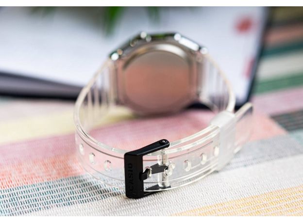 CASIO A168XES-1BEF, Вариации товара: Прозрачный/Черный, фото 5 | Интернет-магазин оригинальных часов и аксессуаров