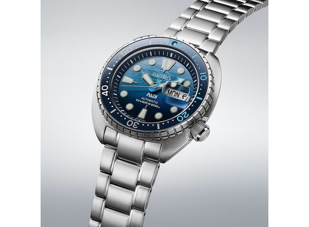 SEIKO SRPK01K1 PROSPEX KING TURTLE THE GREAT BLUE PADI EDITION, фото 4 | Интернет-магазин оригинальных часов и аксессуаров