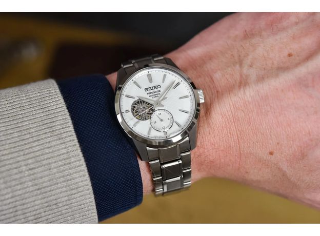 SEIKO SPB415J1 PRESAGE SHARP EDGED OPEN HEART SHIRONERI, фото 4 | Интернет-магазин оригинальных часов и аксессуаров