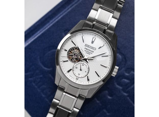 SEIKO SPB415J1 PRESAGE SHARP EDGED OPEN HEART SHIRONERI, фото 5 | Интернет-магазин оригинальных часов и аксессуаров
