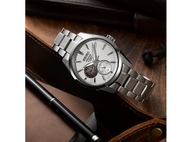 SEIKO SPB415J1 PRESAGE SHARP EDGED OPEN HEART SHIRONERI, фото 6 | Интернет-магазин оригинальных часов и аксессуаров