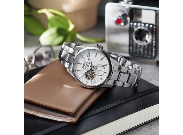 SEIKO SPB415J1 PRESAGE SHARP EDGED OPEN HEART SHIRONERI, фото 7 | Интернет-магазин оригинальных часов и аксессуаров