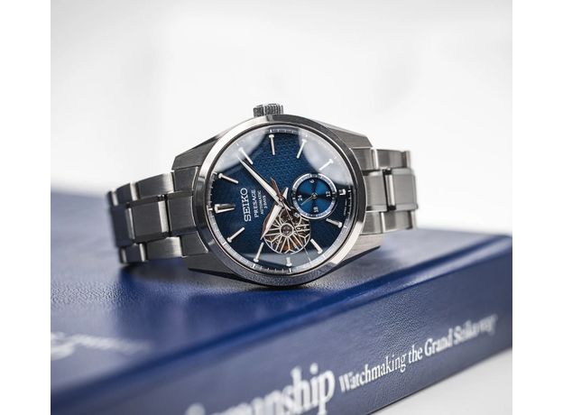 SEIKO SPB417J1 PRESAGE SHARP EDGED OPEN HEART AITETSU, фото 4 | Интернет-магазин оригинальных часов и аксессуаров