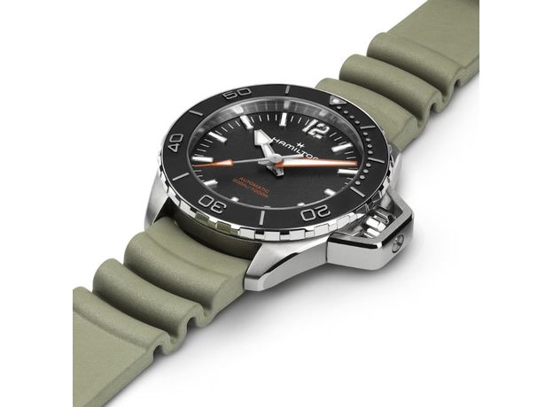 Hamilton H77455331 KHAKI NAVY FROGMAN AUTO, фото 2 | Интернет-магазин оригинальных часов и аксессуаров