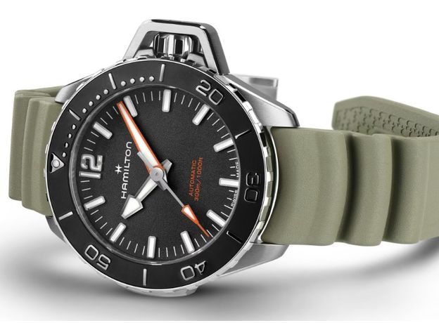 Hamilton H77455331 KHAKI NAVY FROGMAN AUTO, фото 3 | Интернет-магазин оригинальных часов и аксессуаров