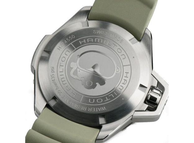 Hamilton H77455331 KHAKI NAVY FROGMAN AUTO, фото 5 | Интернет-магазин оригинальных часов и аксессуаров
