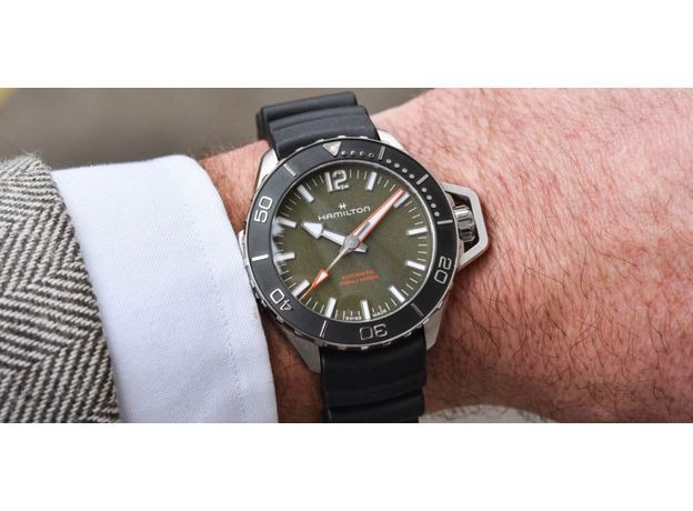 Hamilton H77455360 KHAKI NAVY FROGMAN AUTO, фото 6 | Интернет-магазин оригинальных часов и аксессуаров