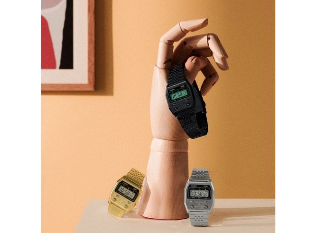 CASIO A1100B-1EF, Варіант кольору: Сталевий/Чорний, фото 4 | Интернет-магазин оригинальных часов и аксессуаров