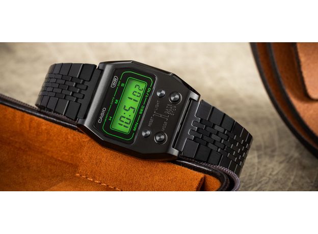 CASIO A1100B-1EF, Варіант кольору: Сталевий/Чорний, фото 6 | Интернет-магазин оригинальных часов и аксессуаров
