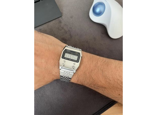 CASIO A1100D-1EF, Вариации товара: Стальной, фото 7 | Интернет-магазин оригинальных часов и аксессуаров