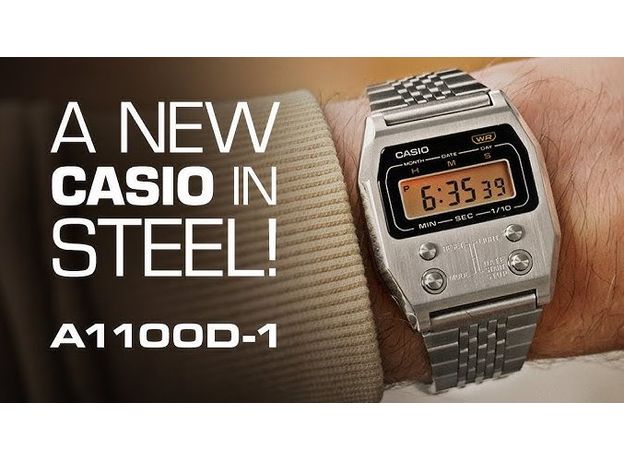 CASIO A1100D-1EF, Вариации товара: Стальной, фото 9 | Интернет-магазин оригинальных часов и аксессуаров
