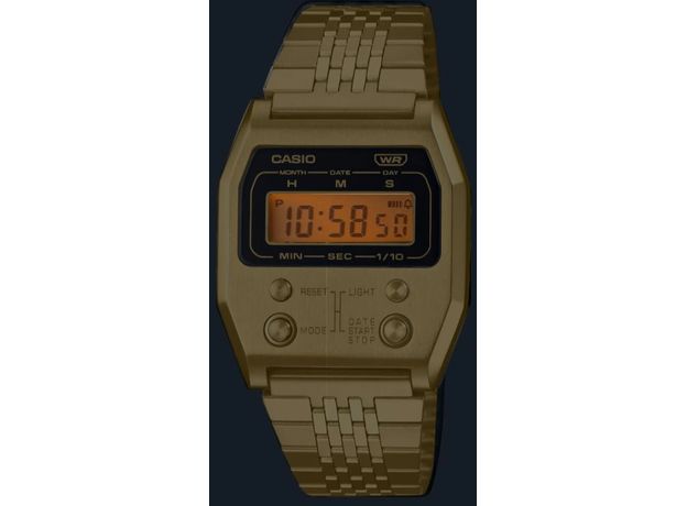 CASIO A1100G-5EF, Варіант кольору: Позолота, фото 3 | Интернет-магазин оригинальных часов и аксессуаров