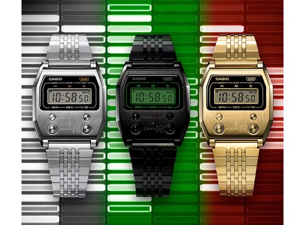 CASIO A1100G-5EF, Варіант кольору: Позолота, фото 6 | Интернет-магазин оригинальных часов и аксессуаров