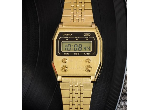 CASIO A1100G-5EF, Варіант кольору: Позолота, фото 7 | Интернет-магазин оригинальных часов и аксессуаров