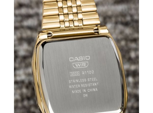 CASIO A1100G-5EF, Варіант кольору: Позолота, фото 8 | Интернет-магазин оригинальных часов и аксессуаров