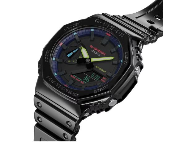 CASIO GA-2100RGB-1AER, Варіант кольору: Чорний/Фіолетовий, фото 5 | Интернет-магазин оригинальных часов и аксессуаров