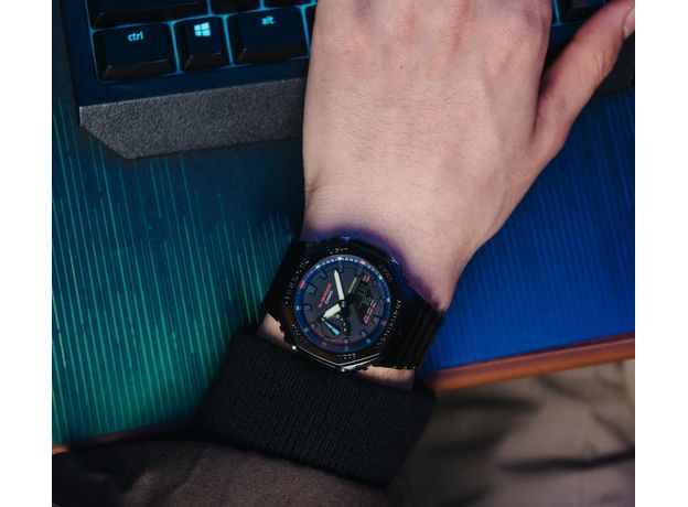 CASIO GA-2100RGB-1AER, Варіант кольору: Чорний/Фіолетовий, фото 9 | Интернет-магазин оригинальных часов и аксессуаров