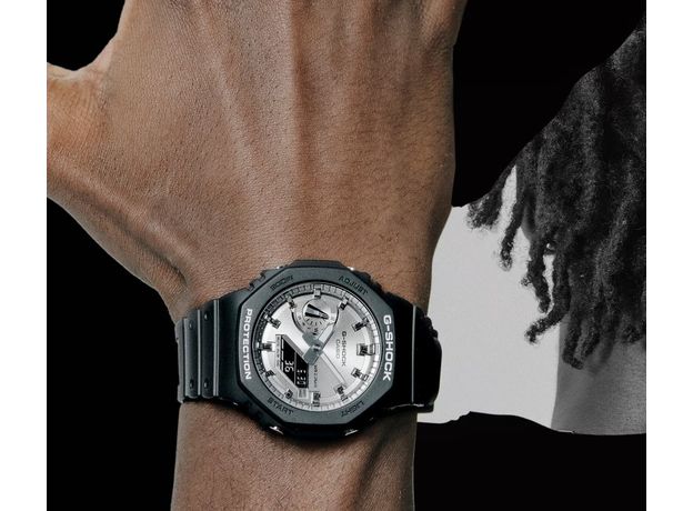 CASIO GA-2100SB-1AER, Вариации товара: Серый/Черный, фото 8 | Интернет-магазин оригинальных часов и аксессуаров