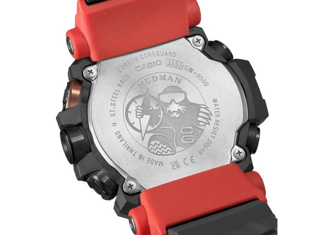 CASIO GW-9500-1A4ER MUDMAN, Варіант кольору: Чорний/Червоний, фото 6 | Интернет-магазин оригинальных часов и аксессуаров