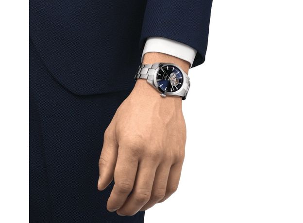 TISSOT T127.407.11.041.01 GENTLEMAN POWERMATIC 80 OPEN HEART, фото 4 | Интернет-магазин оригинальных часов и аксессуаров