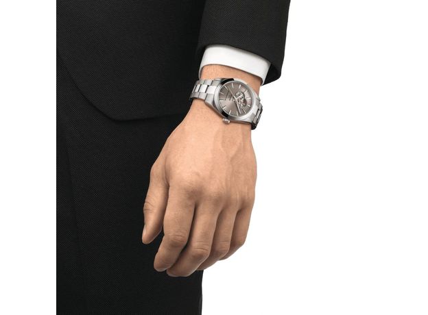 TISSOT T127.407.11.081.00 GENTLEMAN POWERMATIC 80 OPEN HEART, фото 5 | Интернет-магазин оригинальных часов и аксессуаров