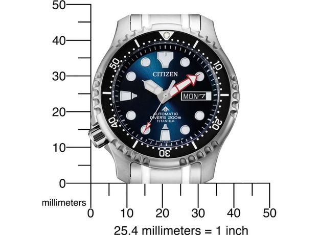 CITIZEN NY0100-50ME PROMASTER DIVER TITANIUM, Вариации товара: Стальной/Синий, фото 5 | Интернет-магазин оригинальных часов и аксессуаров