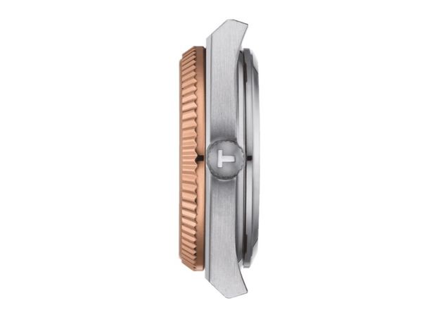 TISSOT T931.207.41.336.00 PRX 35MM POWERMATIC 80 STEEL & 18K GOLD BEZEL, фото 2 | Интернет-магазин оригинальных часов и аксессуаров