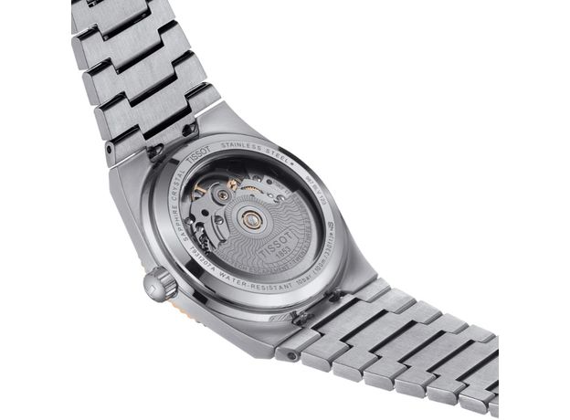 TISSOT T931.207.41.336.00 PRX 35MM POWERMATIC 80 STEEL & 18K GOLD BEZEL, фото 5 | Интернет-магазин оригинальных часов и аксессуаров