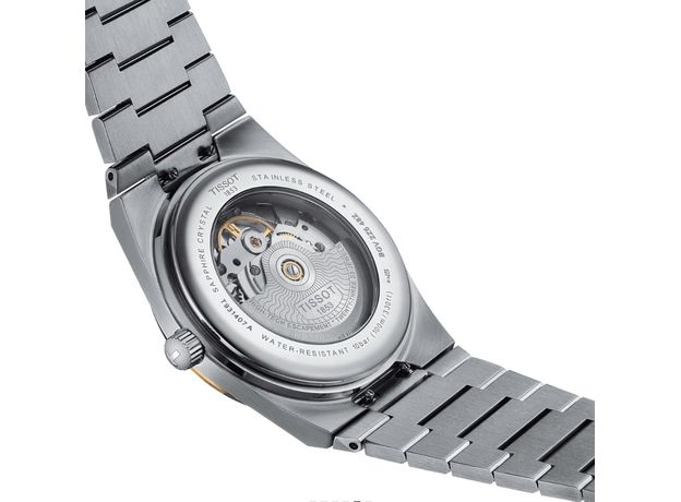 TISSOT T931.407.41.031.01 PRX POWERMATIC 80 STEEL & 18K GOLD BEZEL, фото 5 | Интернет-магазин оригинальных часов и аксессуаров