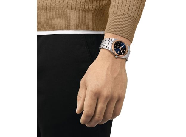 TISSOT T931.407.41.041.00 PRX POWERMATIC 80 STEEL & 18K GOLD BEZEL, фото 5 | Интернет-магазин оригинальных часов и аксессуаров