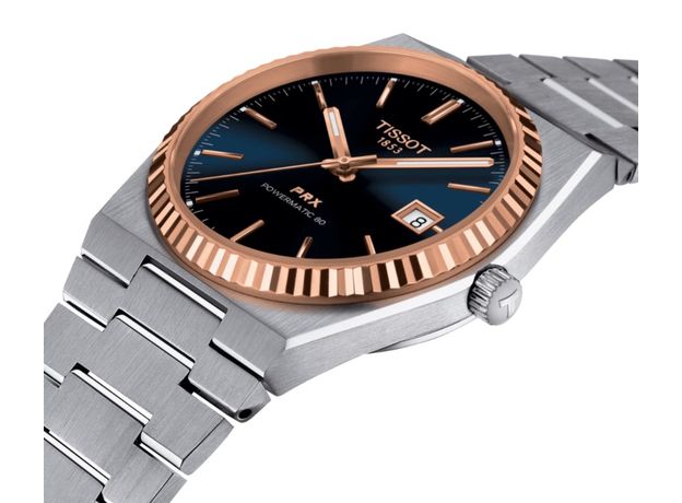 TISSOT T931.407.41.041.00 PRX POWERMATIC 80 STEEL & 18K GOLD BEZEL, фото 7 | Интернет-магазин оригинальных часов и аксессуаров