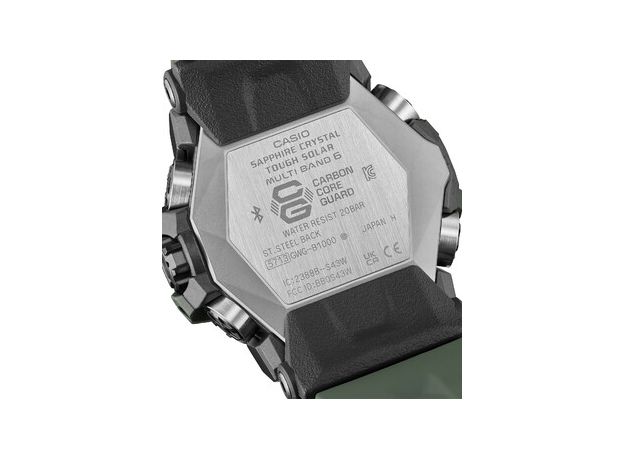 CASIO GWG-B1000-3AER MUDMASTER MADE IN JAPAN, Вариации товара: Серый/Зеленый, фото 5 | Интернет-магазин оригинальных часов и аксессуаров