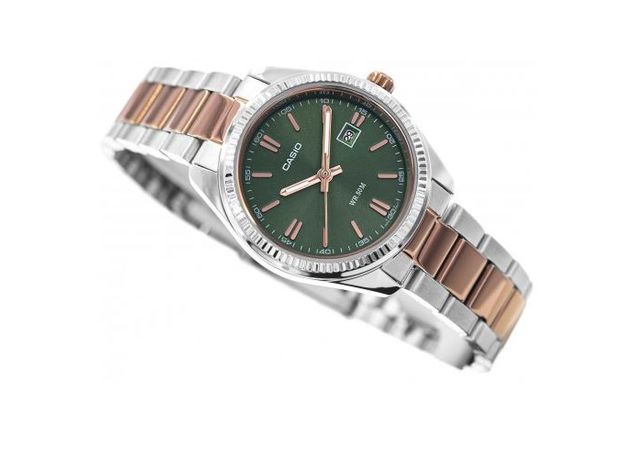 CASIO LTP-1302PRG-3AVEF, Вариации товара: Позолота/Зеленый, фото 2 | Интернет-магазин оригинальных часов и аксессуаров