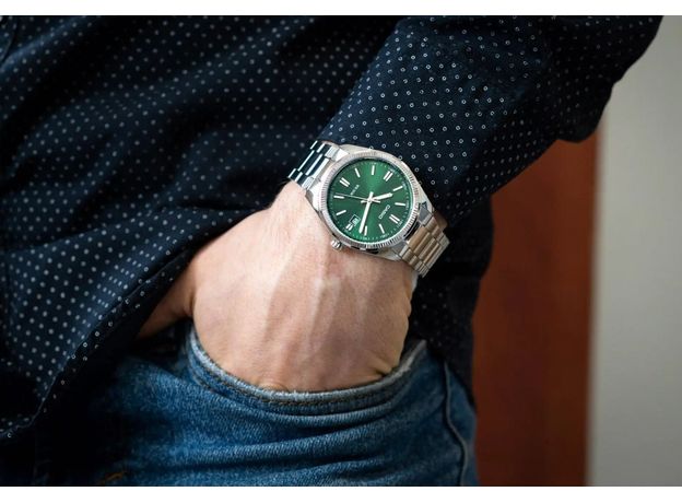 CASIO MTP-1302PD-3AVEF, Варіант кольору: Сталевий/Зелений, фото 2 | Интернет-магазин оригинальных часов и аксессуаров